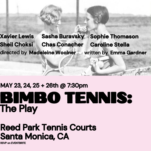 Bimbo Tennis: The Play show poster