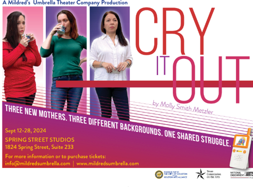 CRY IT OUT by Molly Smith Metzler show poster