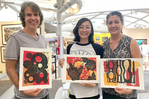 Prints and Pinots Art Classes at Festival of Arts in 