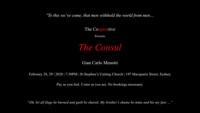 The Consul show poster