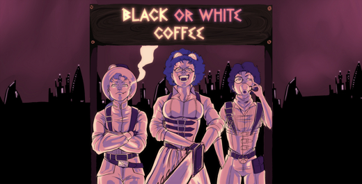 Black OR White Coffee show poster