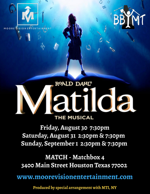 MATILDA The Musical show poster