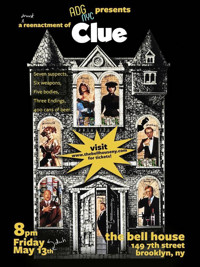 A Drinking Game NYC presents CLUE show poster