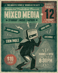 Mixed Media show poster