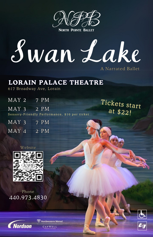 NPB's Swan Lake show poster