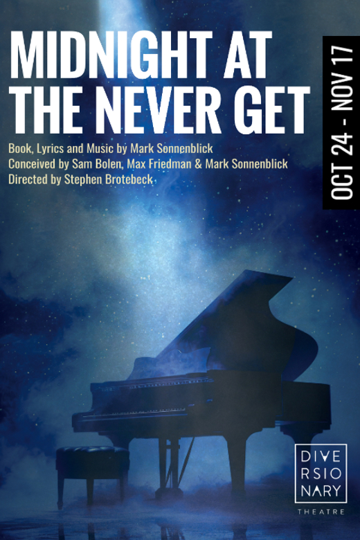 Midnight at the Never Get show poster