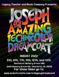 Joseph and the Amazing Technicolor Dreamcoat in Charlotte Logo