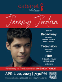 Jeremy Jordan show poster