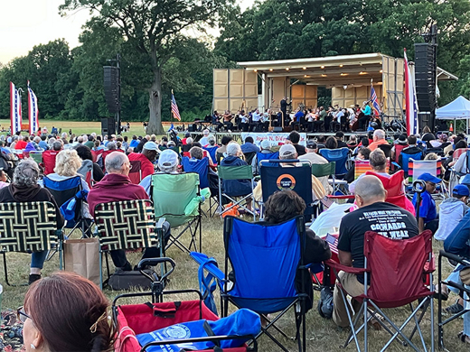 New Jersey Symphony at Branch Brook Park in Newark in New Jersey