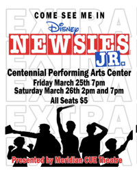 Disney Newsies JR. show poster