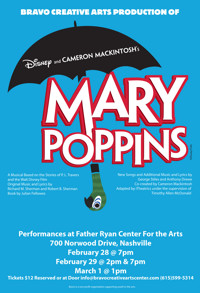 MARY POPPINS show poster