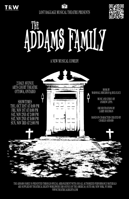 The Addams Family show poster