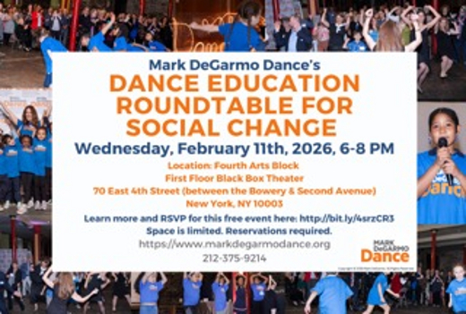 MDD’s Dance Education Roundtable for Social Change 2026