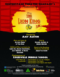 Disney's The Lion King, Jr. show poster