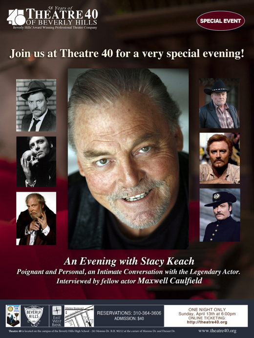 An Evening with Stacy Keach show poster