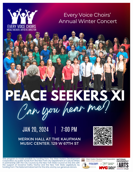 Every Voice Choirs- Annual Winter Concert- Peace Seekers XI in Off-Off ...