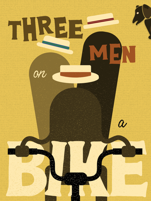 Three Men on a Bike show poster