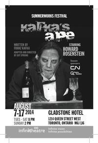 Montreal's Infinithéâtre presents Kafka's Ape as part of SummerWorks