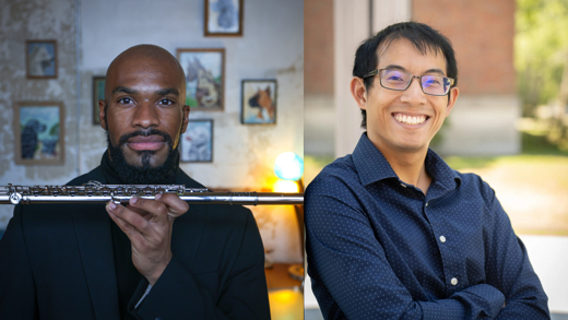 Adam W. Sadberry, flute and Nathan Cheung, piano in 