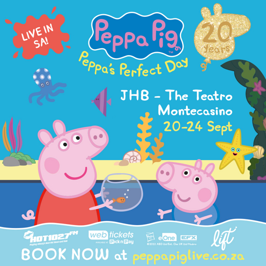 Peppa Pig Celebrates 20th Anniversary with LIVE tour across SA!