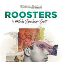 Roosters by Milcha Sanchez-Scott in San Antonio Logo