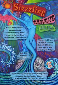 Sizzzling Circus Sirens show poster