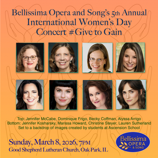 Bellissima Opera and Song's 5th Annual International Women's Day Concert show poster