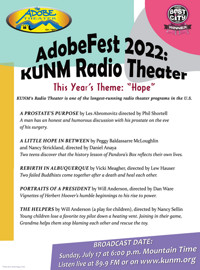 ADOBEFEST on KUNM RADIO THEATRE in Albuquerque Logo