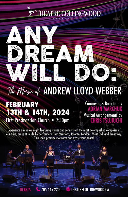 Theatre Collingwood Presents: ANY DREAM WILL DO: The Music of Andrew Lloyd Webber show poster