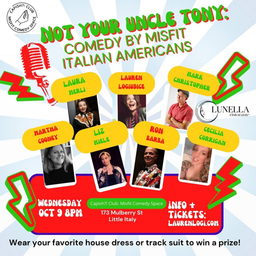 Not Your Uncle Tony: Comedy by Misfit Italian Americans