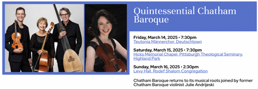 Quintessential Chatham Baroque show poster