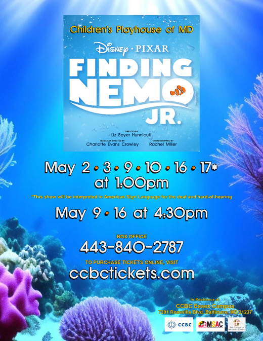 Disney's Finding Nemo Jr. show poster
