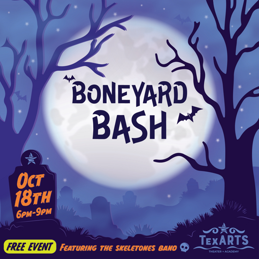 BoneYard Bash - Featuring The Skeletones Band show poster