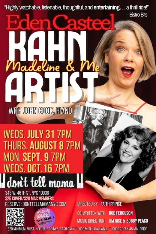 Kahn Artist: Madeline And Me in Cabaret