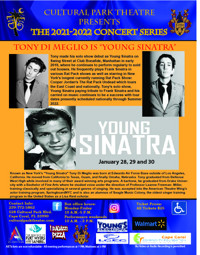 Tony DiMeglio in concert as Young Sinatra