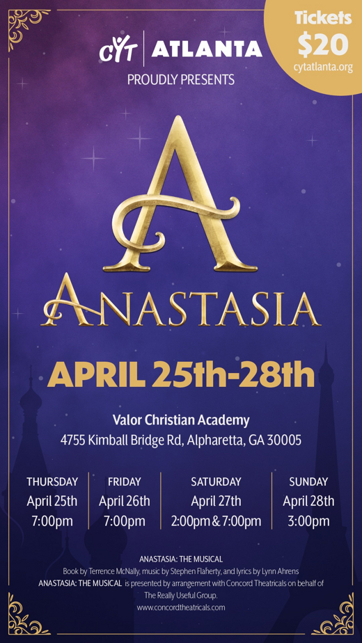 Anastasia show poster