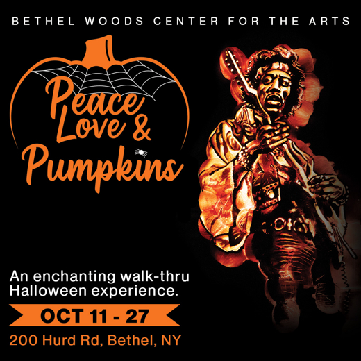 Peace, Love & Pumpkins show poster