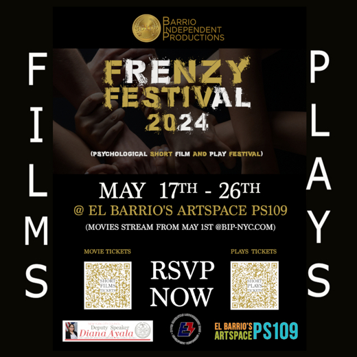 Frenzy Short Film Fest 2024 ONLINE in Off-Off-Broadway