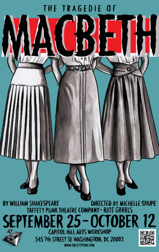 Riot Grrrls MACBETH show poster