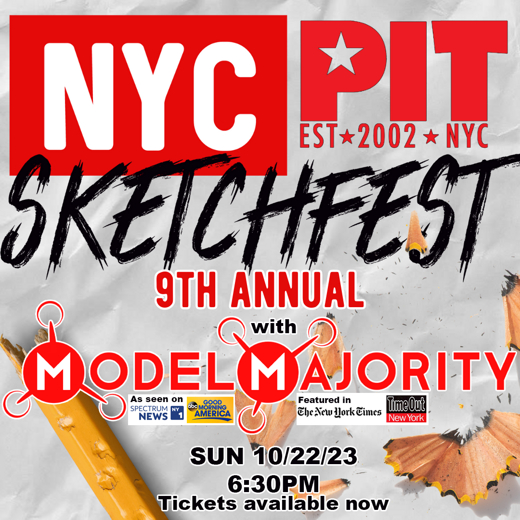 Model Majority x NYC SketchFest show poster