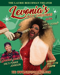 Levonia's Jazzy Christmas show poster