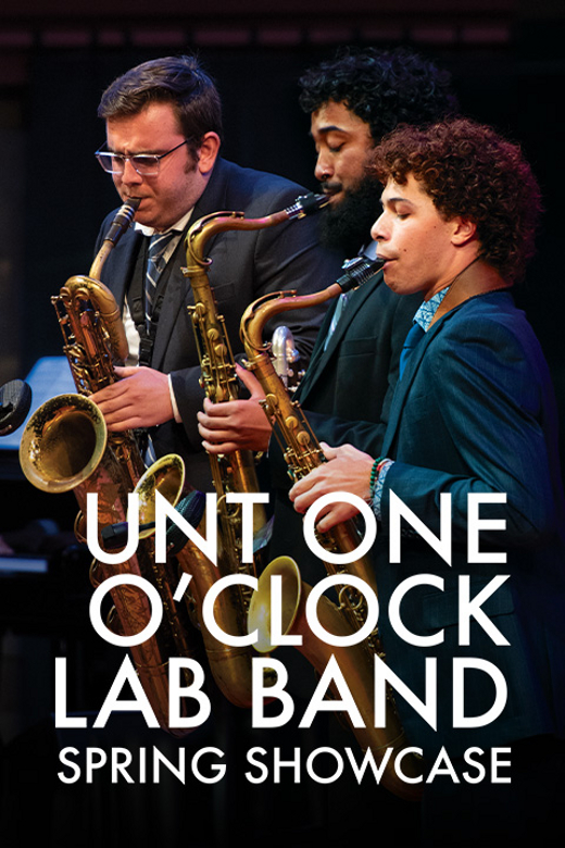 UNT One O’Clock Lab Band Spring Showcase show poster