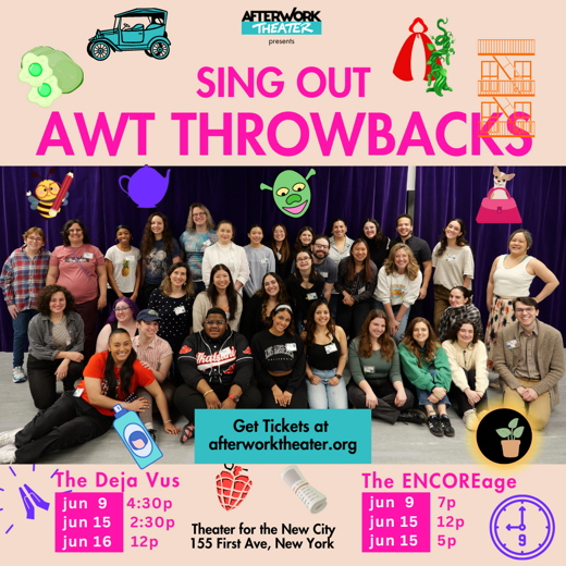 Sing Out: AWT Throwbacks show poster