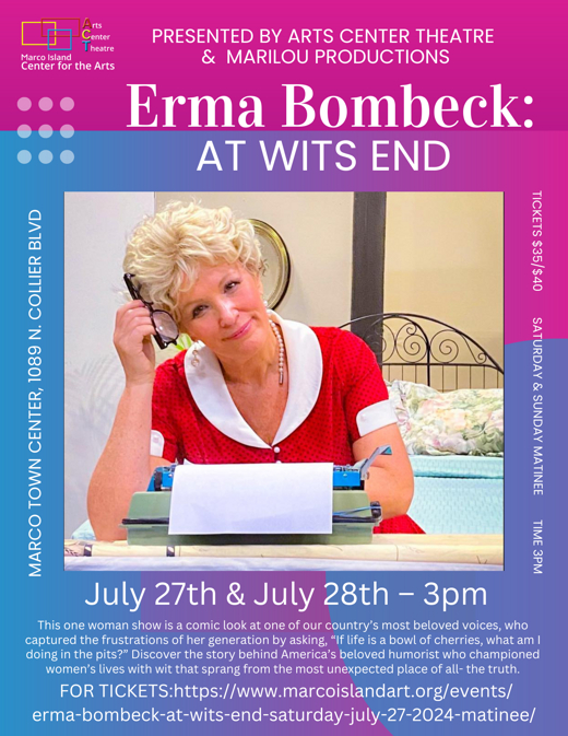 Erma Bombeck: At Wits End show poster