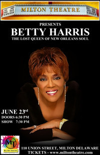 Betty Harris LIVE at Milton Theatre show poster