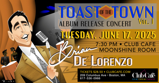 Brian De Lorenzo: Toast of the Town Vol. 1 Album Release