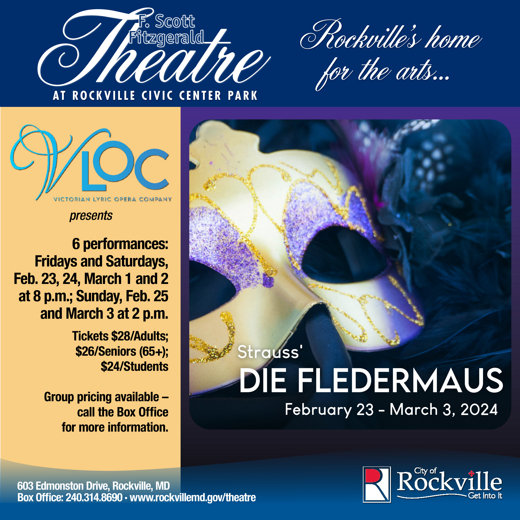 Victorian Lyric Opera Company presents Die Fledermaus in Baltimore