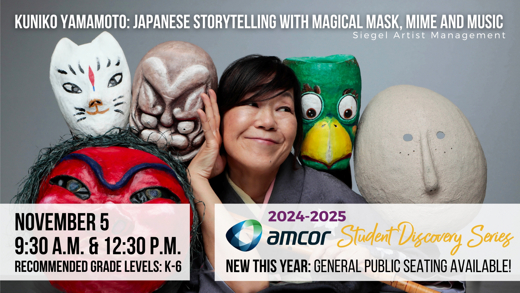 Kuniko Yamamoto: Japanese Storytelling with Magical Mask, Mime and Music