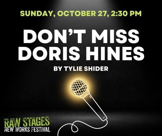 DON’T MISS DORIS HINES show poster