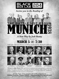 Reading of New Play: The Battle Not Begun: MUNICH 1938